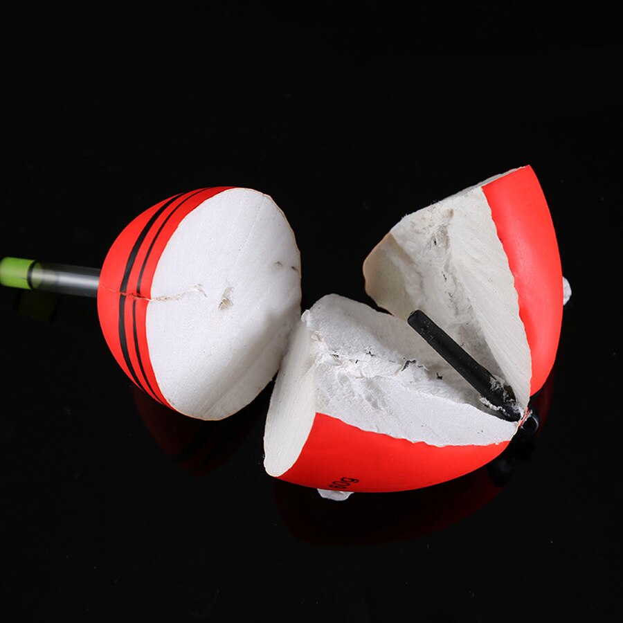 6g-80g Fishing Float Tube 10pcs/lot Foam Float +10pcs Night Fluorescent Lightsticks Flotador Bobber Fishing Light Stick Tackle