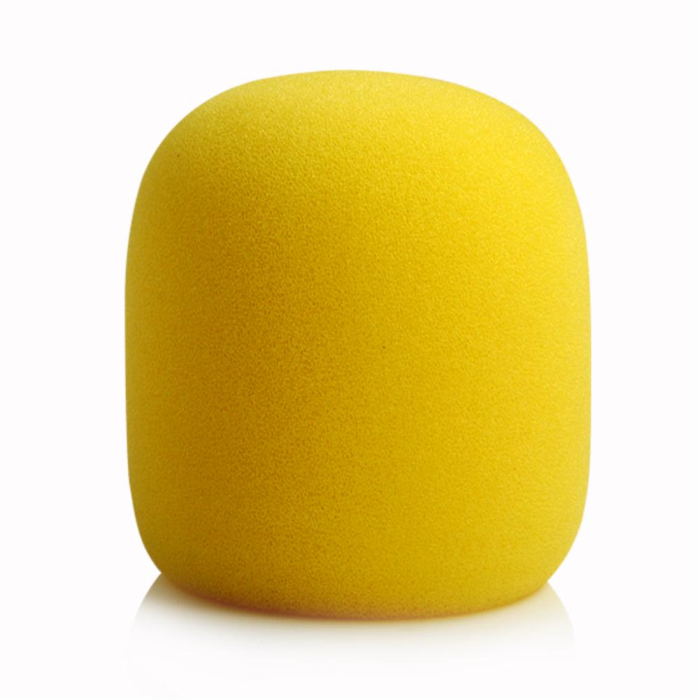 Black Headset Vervanging Handheld Microfoon Mic Grill Voorruit Wind Shield Sponge Foam Cover 3.5X7Cm: Yellow