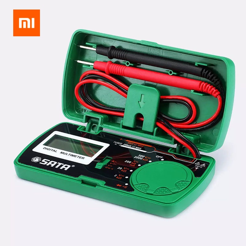 Xiaomi Sata Multimeter Full Range Overload Protection AC and DC Voltage Mini Pocket Easy Measurement Measurable Continuity