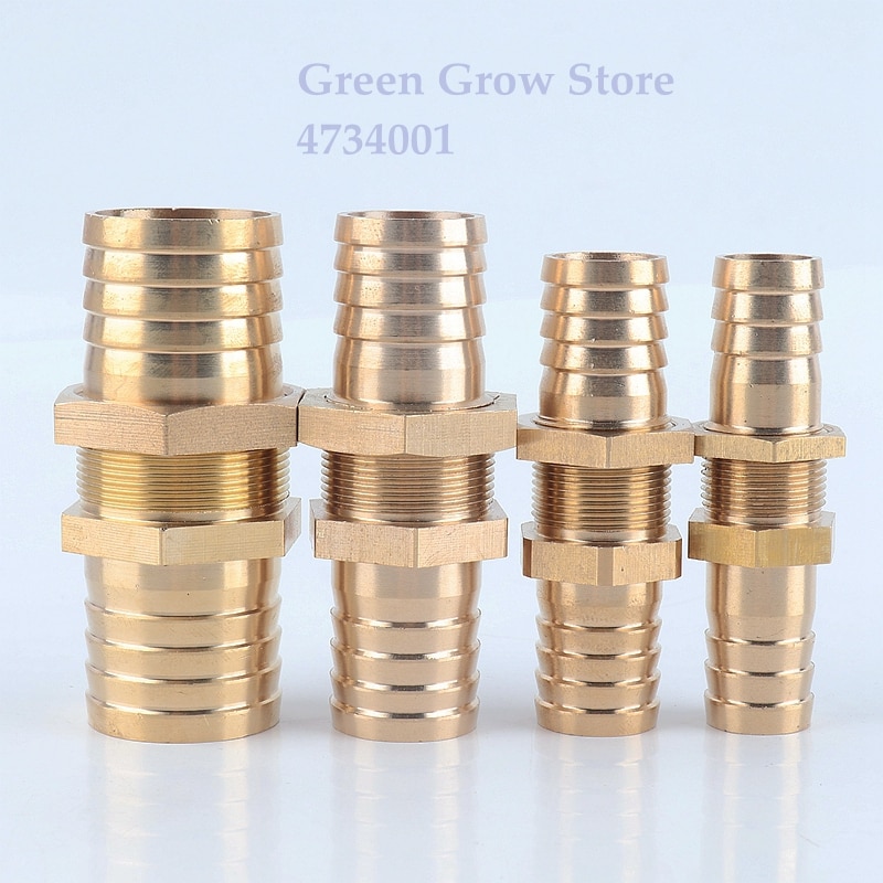 1 ~ 10 st 6-25mm koppar raka kopplingar sexkantsmutter bevattningssystem akvarium adapter vattentank slang skarv luftpump rörkoppling