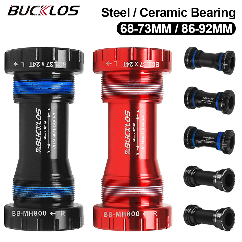 BUCKLOS Bicycle Bottom Bracket 24mm BB68/73 BB86/92 BB Steel / Ceramic Bearing Mountain Road Bike Threaded Pressfit MTB Parts