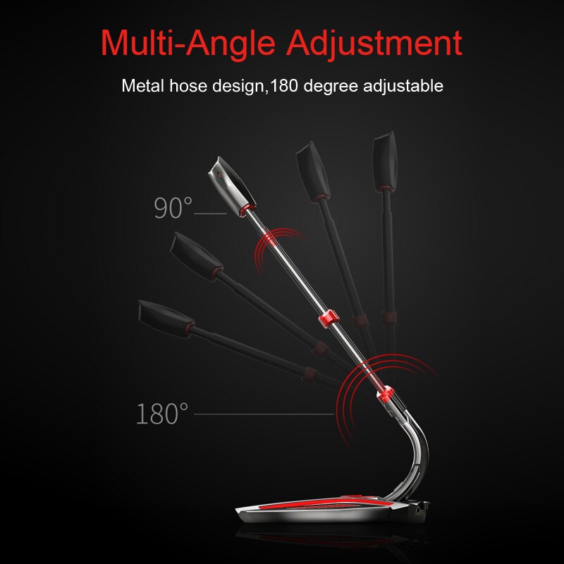 PopuPine Gaming Microphone USB 3.5mm for Computer microphone desktop PC microphone Volume Adjust Switch Recording Chatting Mic