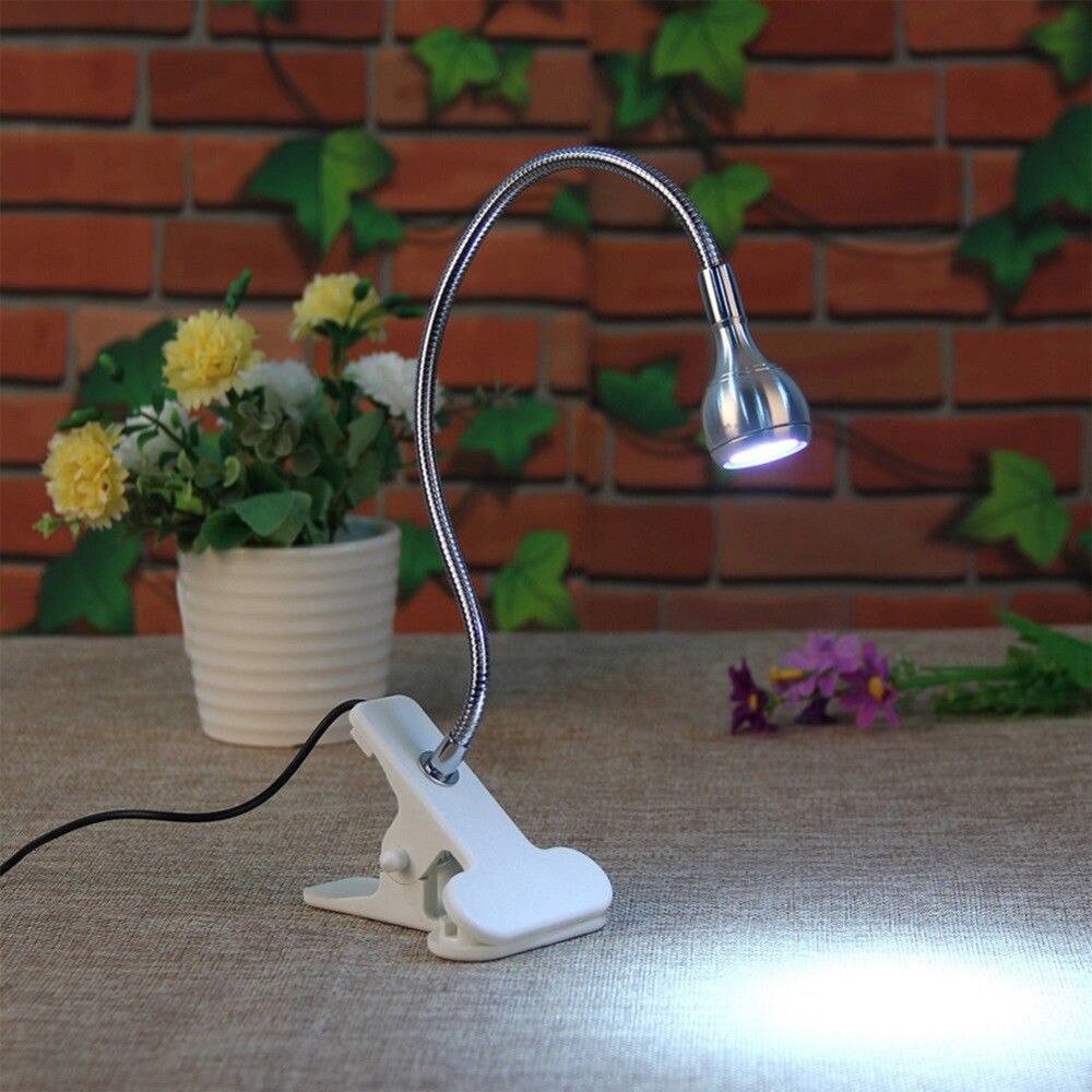 Draagbare Praktische USB Oplaadbare LED Licht Modieuze Dimbare Clip-On Desk Tafel Leesboek Lamp