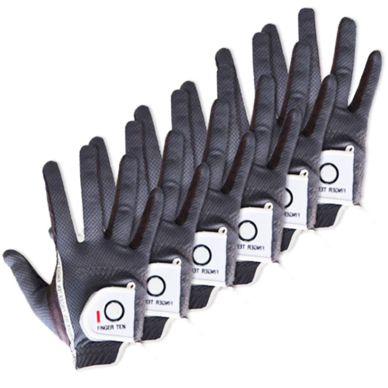 Linkerhand Rechterhand Golf Handschoenen Mannen 3 Stuks Prestaties Mesh Antislip Zachte Micro Ademend Zwart Grijs Groen Handschoen: Oranje / XL
