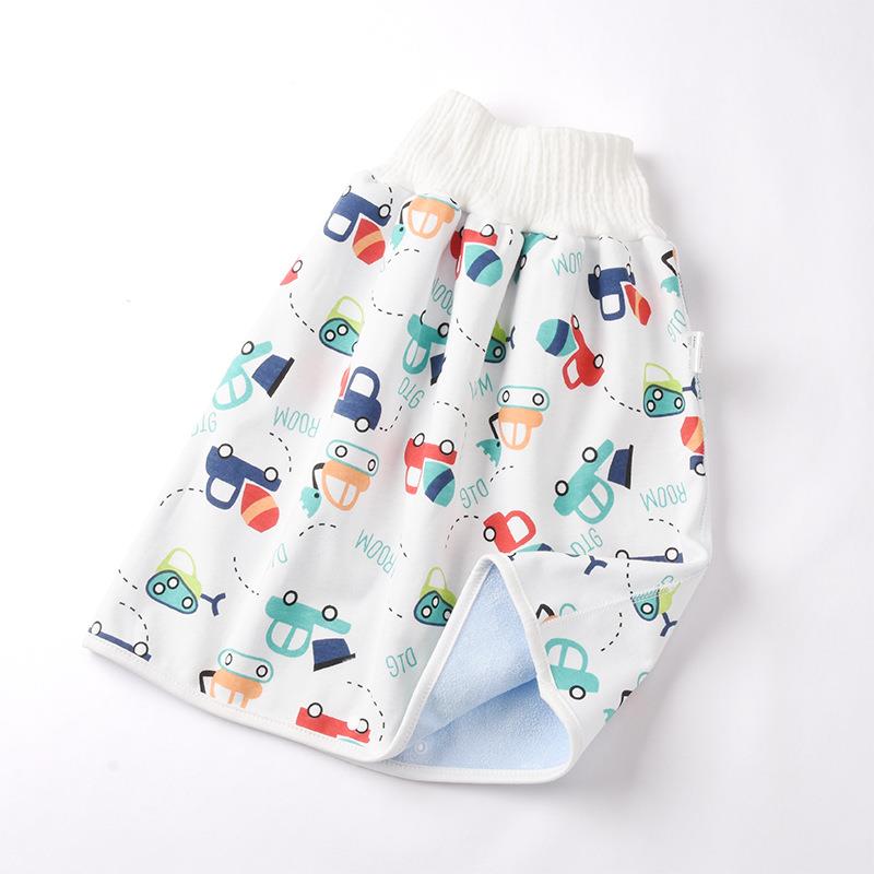 wearable changing pad covers waterproof diaper nappy skirt machine washable urine pad infants baby diaper changing mat be worn: M trucks