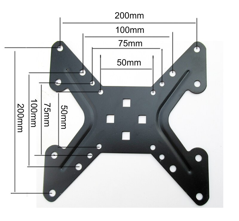 DL-AD900 VESA Extension bar Adapter 100x100 to 200x200mm 200X100MM monitor extend support clamp mount bracket