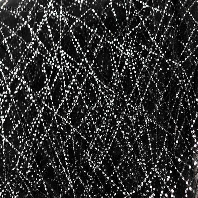 3 måler marineblå paljetter tyll stoff til kveldskjoler bryllupsfest paljetter stoff stoff til håndverk mesh dekorasjon materiale