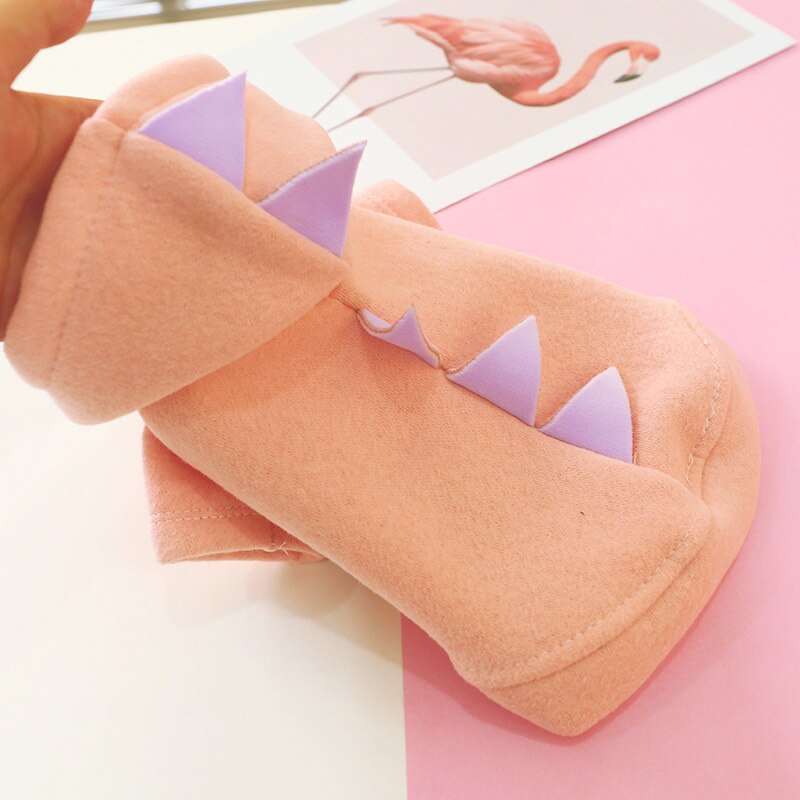 Sweat à capuche en forme de dinosaure pour chien et chat, vêtement d&#39;hiver pour animaux de compagnie, Costume pour petits chiens, Yorkshire Shih Tzu