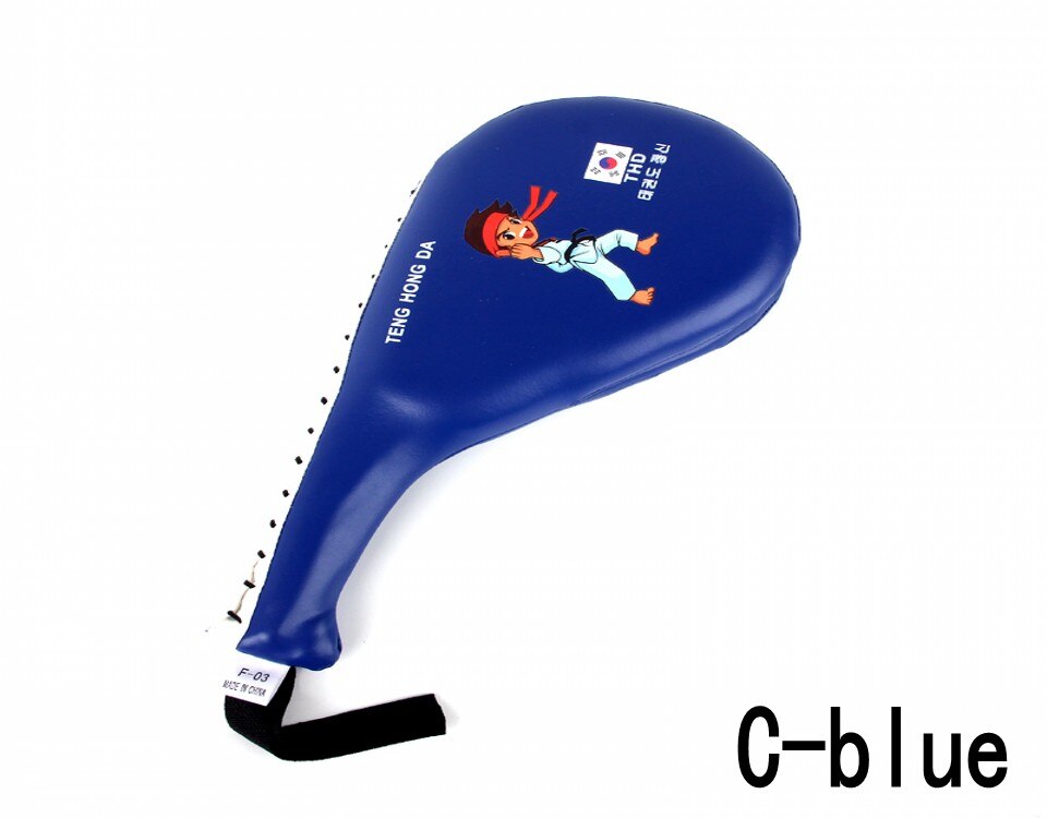 Kinderen Taekwondo Karate Focus Pad Pu Rebound Super Strakke Shi Spons Dubbele Kick Pad Doel Multifunctionele Training Doel 1 Pcs: C-blue