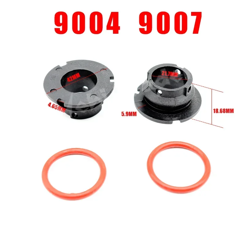 Adaptador de faros LED de 2 piezas, soporte de Base, enchufes para H7, H4, H1, H11, H13, H16, 9004, 9005, 9006, 9007, 9012: Morado