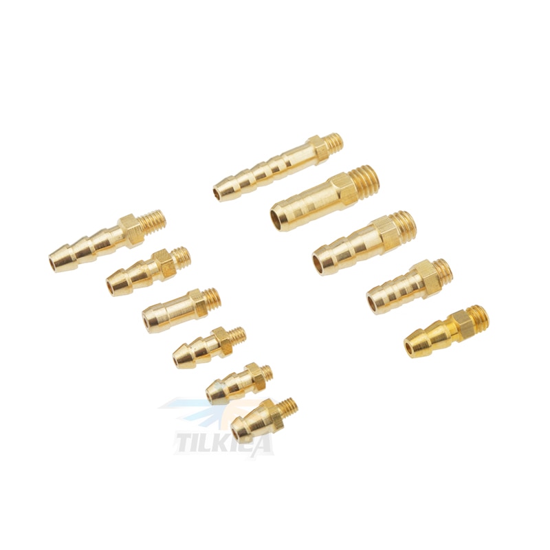 Rc Boat Brass Water cooling faucet M3/M4/M5/M6 Thread Water Nipples Fuel Nozzles For Methanol Gasoline Boat 2pcs