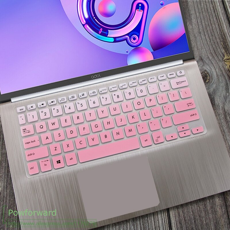 Pour ASUS VivoBook 14 R424DA R424FL R424FA X409UB X412FL x412fa R424 DA FL FA 14 ''Silicone housse de clavier d'ordinateur portable protecteur de peau: fadepink