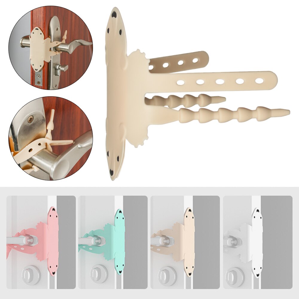 Bedroom Door Anti-collision Protection Buffer Pad Silicone Baby Room Door Mute Lock Doorknob Door Impact Door Cover Stopper