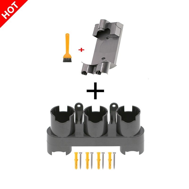 Colgador de cargador Base para Dyson V7, V8, V10, V11, aspiradora inalámbrica, lavable, ahorra espacio, plástico Gris: C