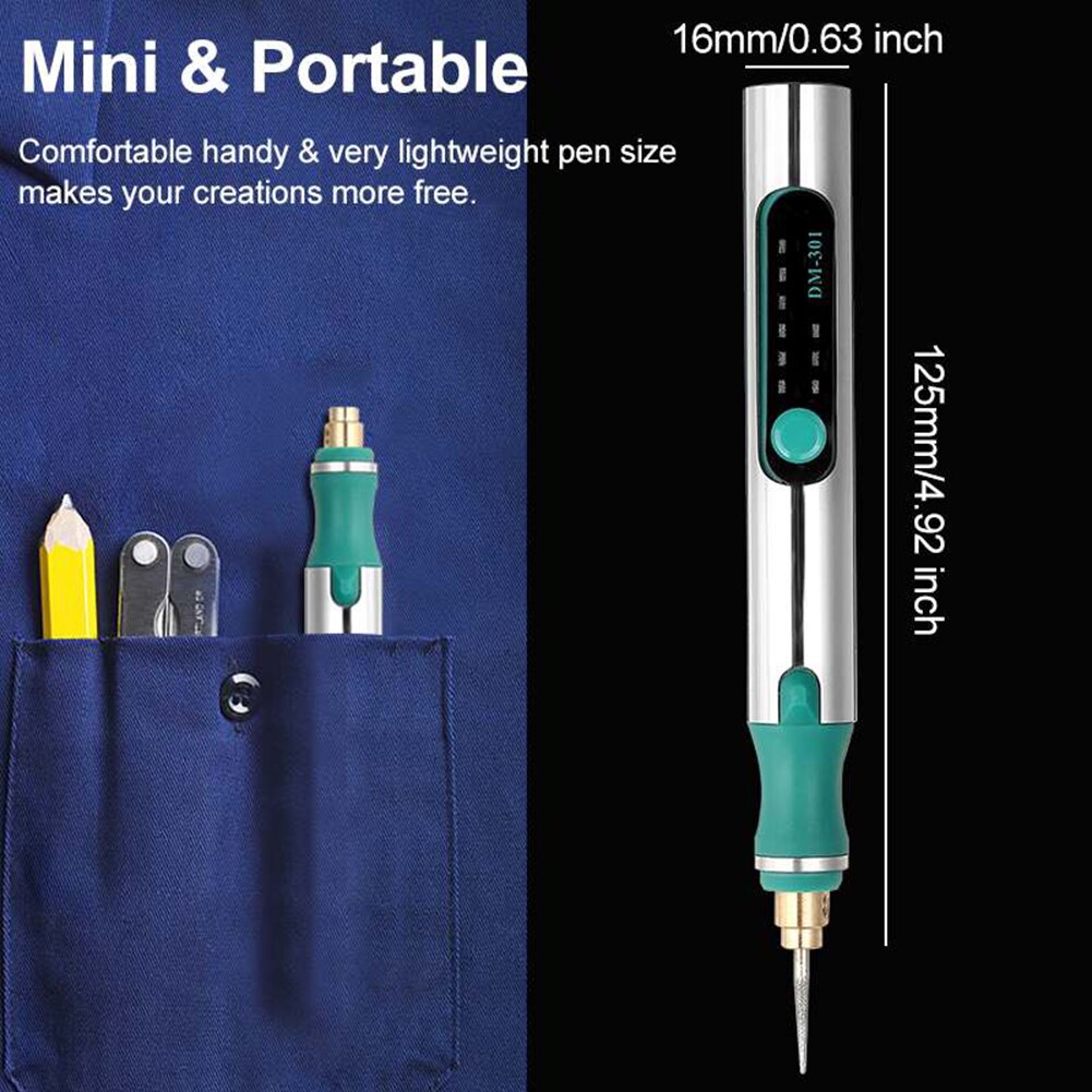 1 Set Cordless Drill Bit Tool Dremel Mini Drill Mini Electric Drill Power Tools Engraver Electric Pen Diy Cutting