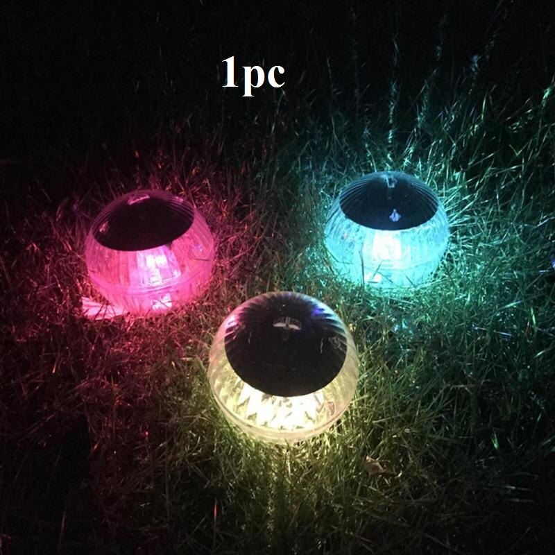 Luz LED de discoteca para piscina, foco impermeable de energía solar, multicolor, lámpara de deriva de agua flotante, de seguridad,: changeable