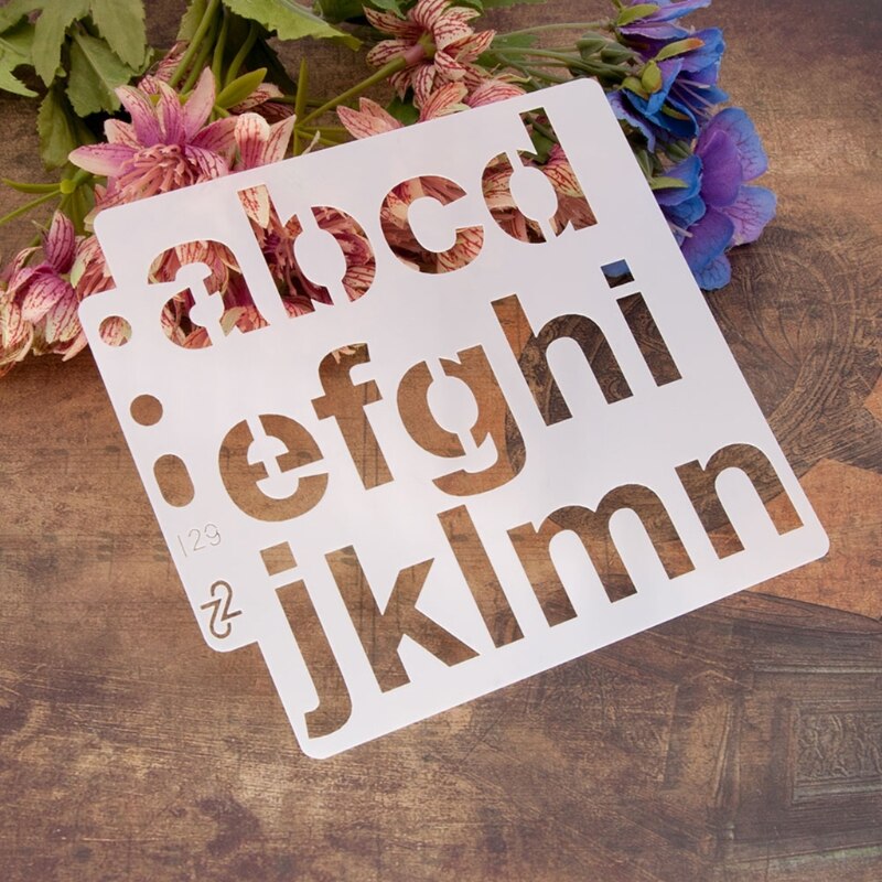 Letter and Number Stencils Reusable Plastic Letter Stencils Alphabet Journal Stencils Font Templates for Notebook Diary Scrapboo