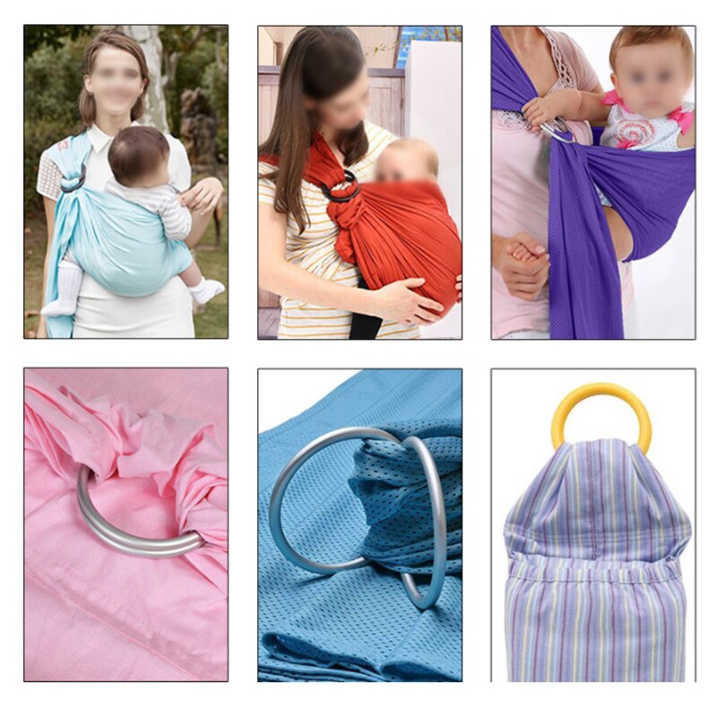 Premium aluminiumringe til babyslynger bærestol tilbehør 4 farver til babyholdere & slynger 2 2.5 3 tommer