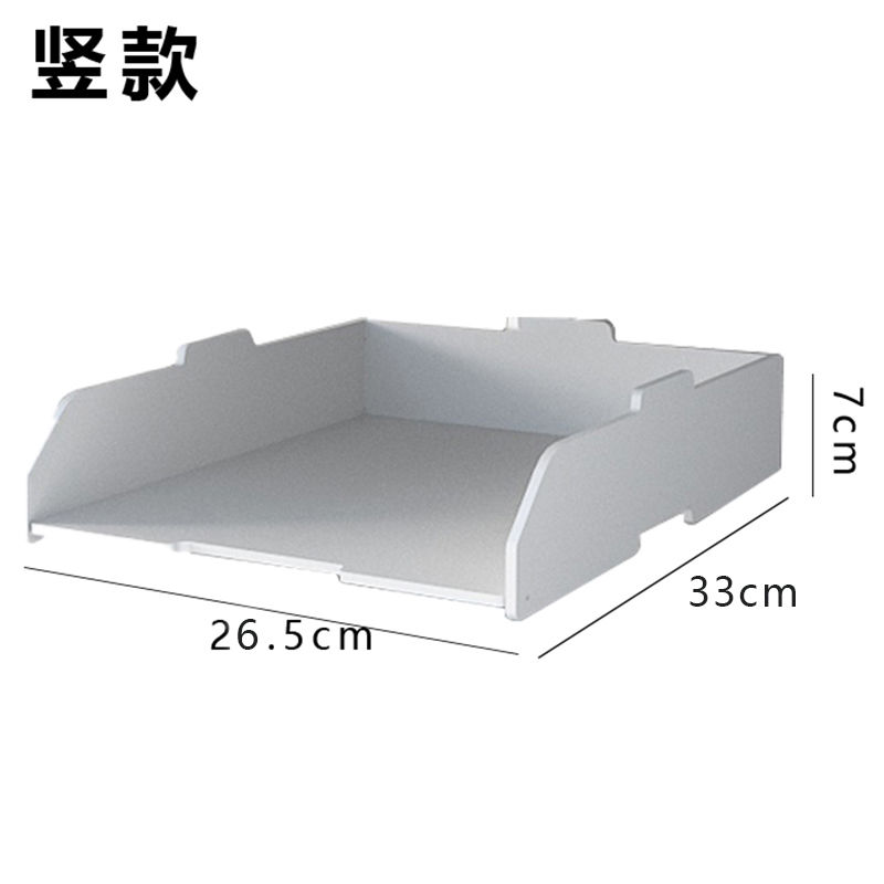 Multi-layer Superimpose Desktop File Tray Organizer A4/A3 Document Paper Organizer Rack Holder Office Stationery Storage Box: A4-A-1pcs