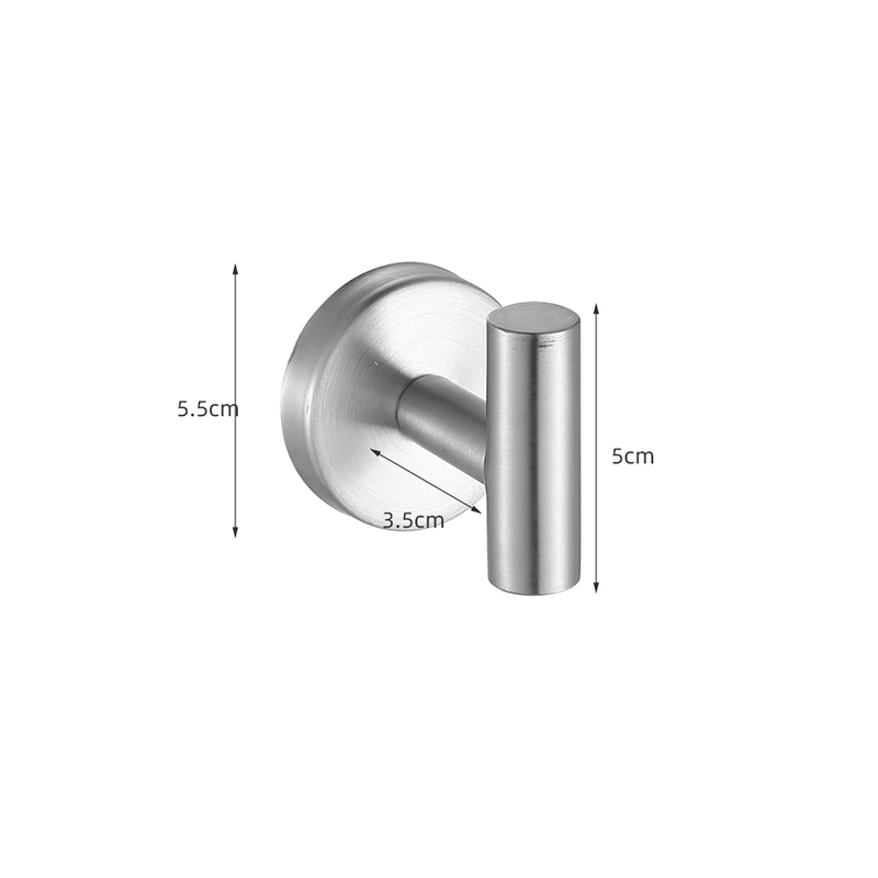 Silver Bathroom Hardware Set 304 Stainless Steel Towel Rack Toilet Paper Holder Liquid Soap Holder Towel Bar Toilet Accessories