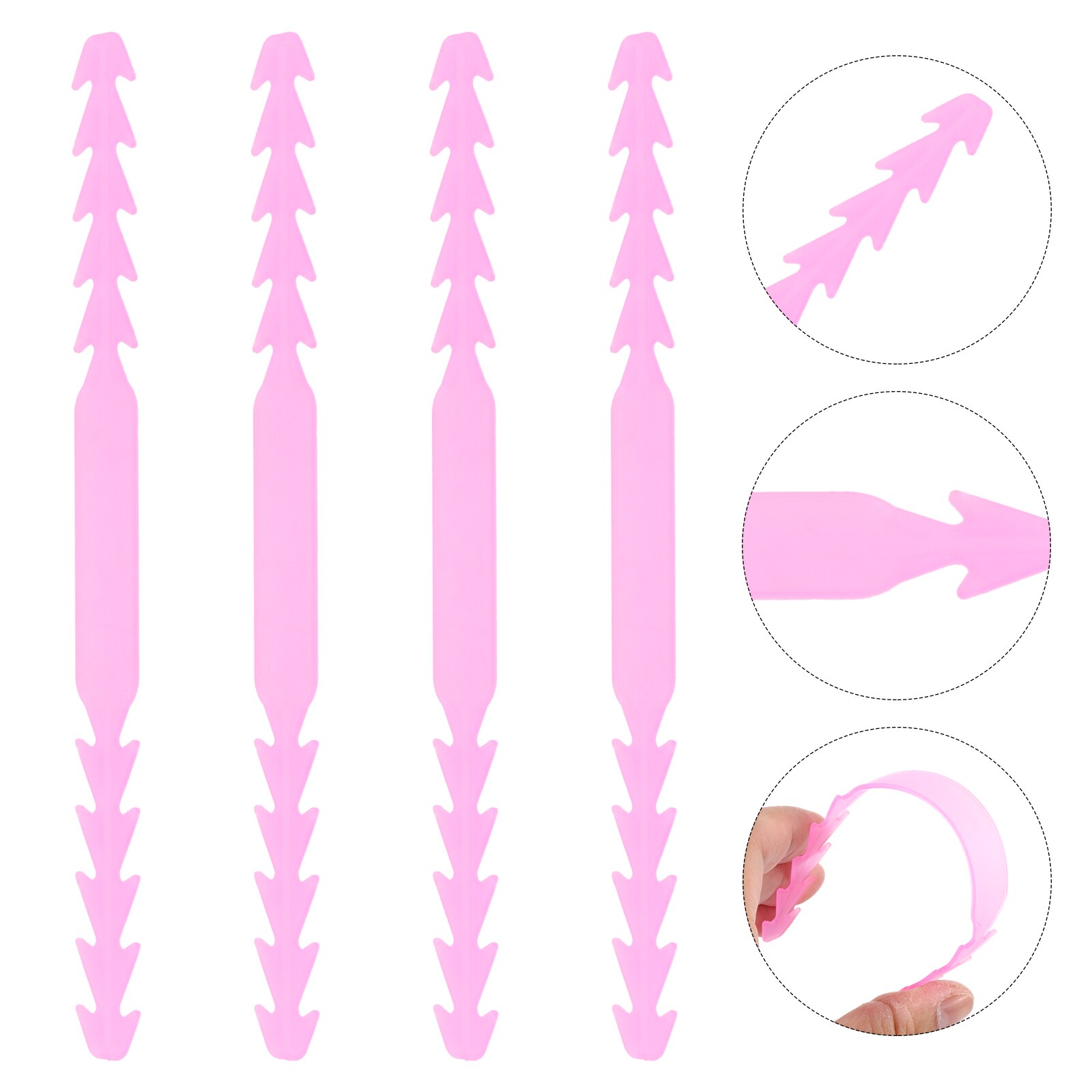 20 stück cartoon-masken-verlängerungsbandhaken, gesichtsmasken-seilschnalle, verstellschnalle: Rosa