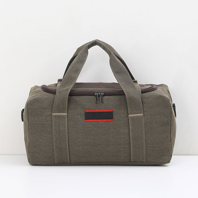 Super Dikke Handtassen mannen Canvas Bagage Reistassen Schoudertassen: Dark Brown