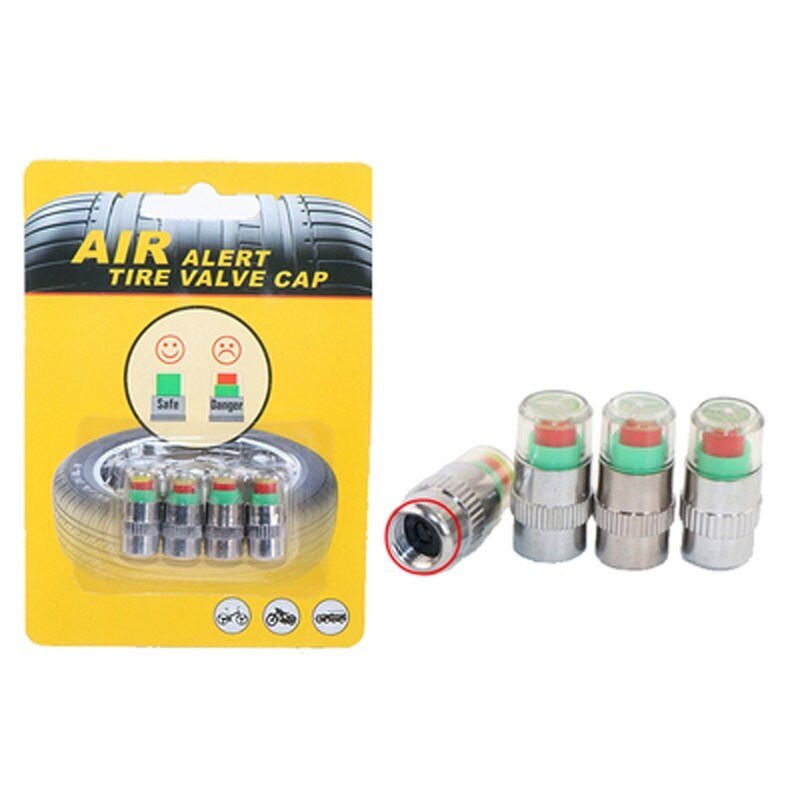 4Pcs/Lot ! Universal Tire Valve Pressure Sensor Monitor Light Car Warning Device Auto Electronic tire pressure gauge For Truck