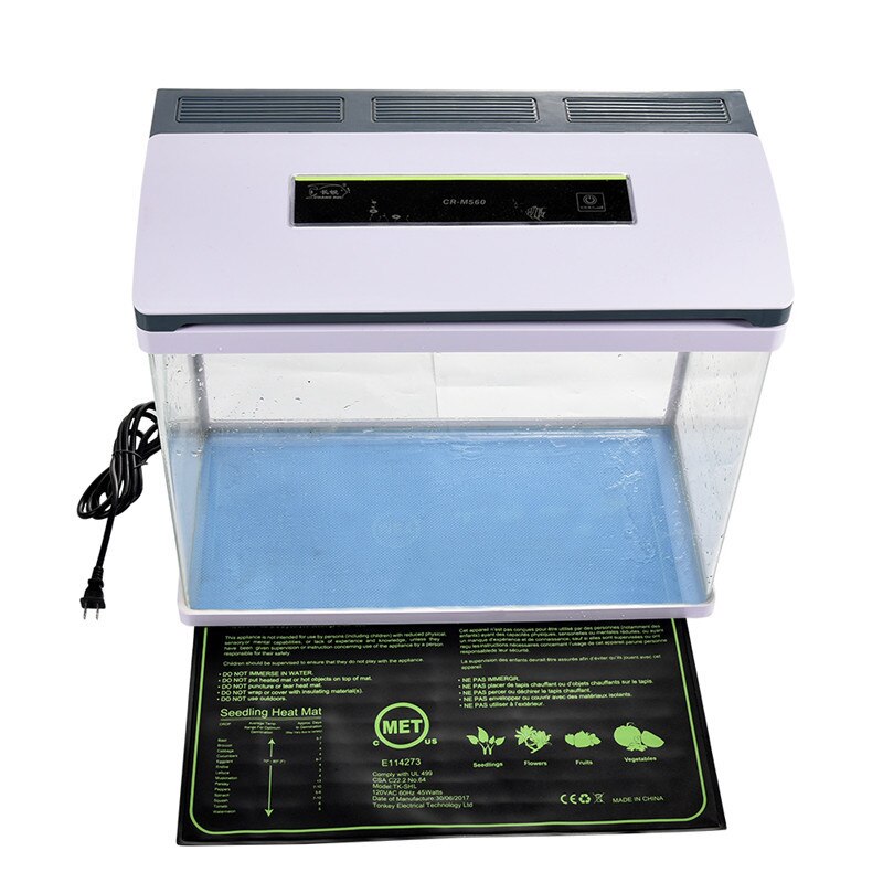 IP67 Waterproof Fish Tank Heat Mat Turtle Snake Lizard Frog Spider Plant Constant Temperature Heat Pad Electric Mat 1pcs