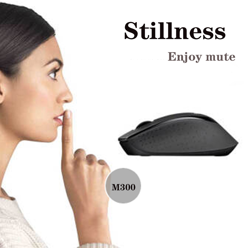 New original logitech mouse  m330 2,4g 1000 dpi wireless mouse, silent office computer mouse with usb nano receiver, uses aa batteries