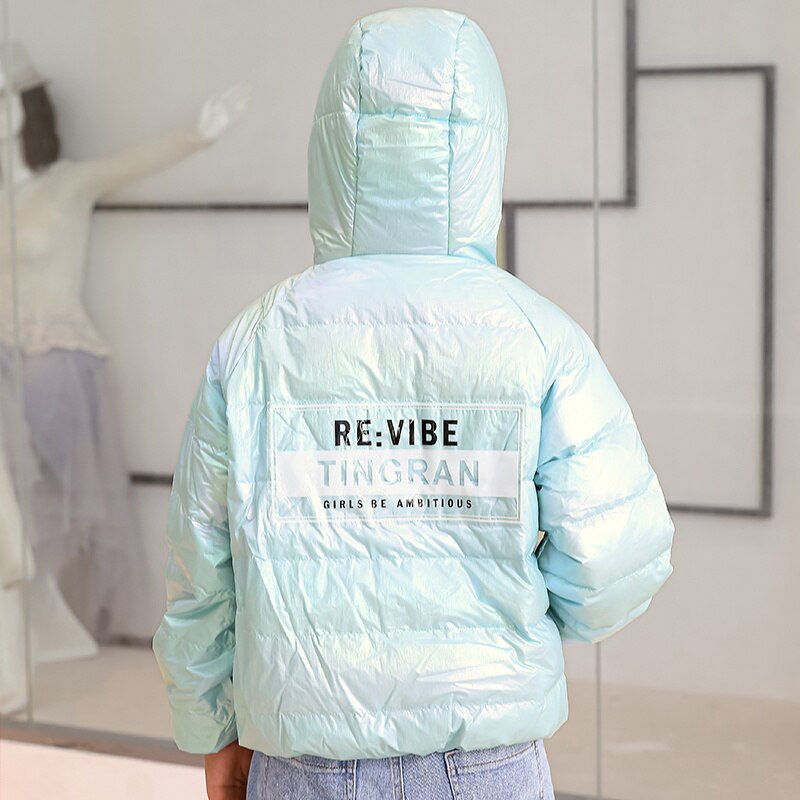 Chaqueta de plumón ultraligera para bebé y niña, prendas de vestir con capucha, traje de nieve, abrigo, ropa para niño de 1 a 7 años