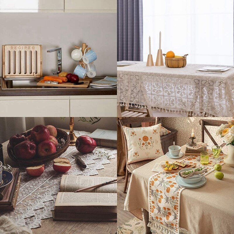 Beech Wood Paper Roll Holder Stand Natural Wood Paper Towel Holder for Kitchen Bathroom Living Room Flower