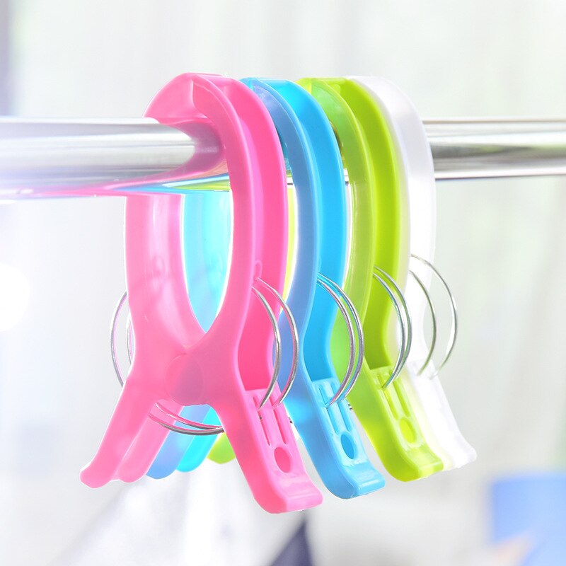 4 Stks/set 15*2.2Cm Stronging Plastic Clips Strandlaken Klem Te Voorkomen Dat De Wind Klem Wasknijpers Drogen rekken Opwaaiveer