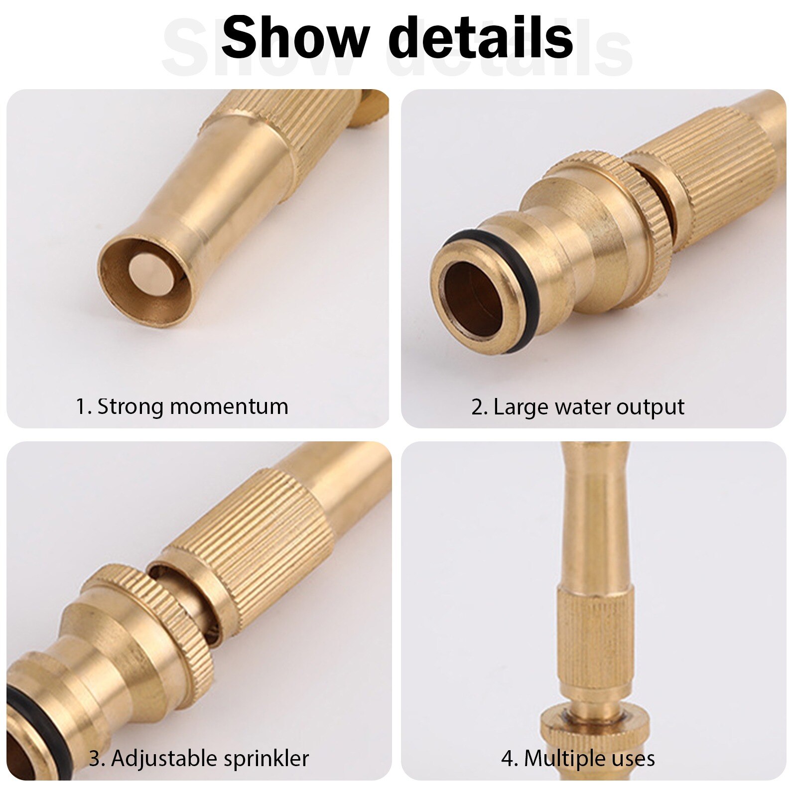 High Pressure Squirt High Pressure Hose Nozzle Garden Hose Adjustable Sprinkler Garden Hose Sprinkler System Tools