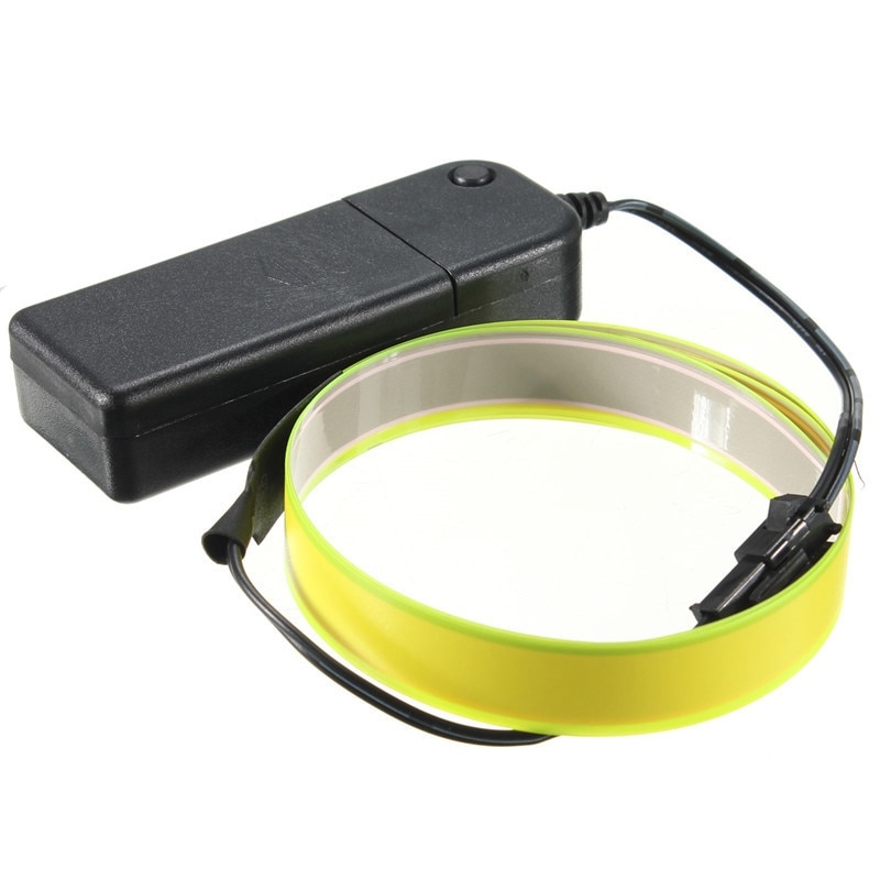 60cm x 14mm Kleurrijke Electroluminescent Tape EL Tape EL Draad AA Batterij Power 8 Kleuren