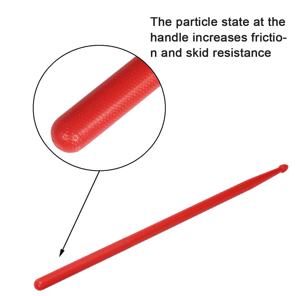 1 paire multicolore ABS pilon léger tambour bâton tambour partie