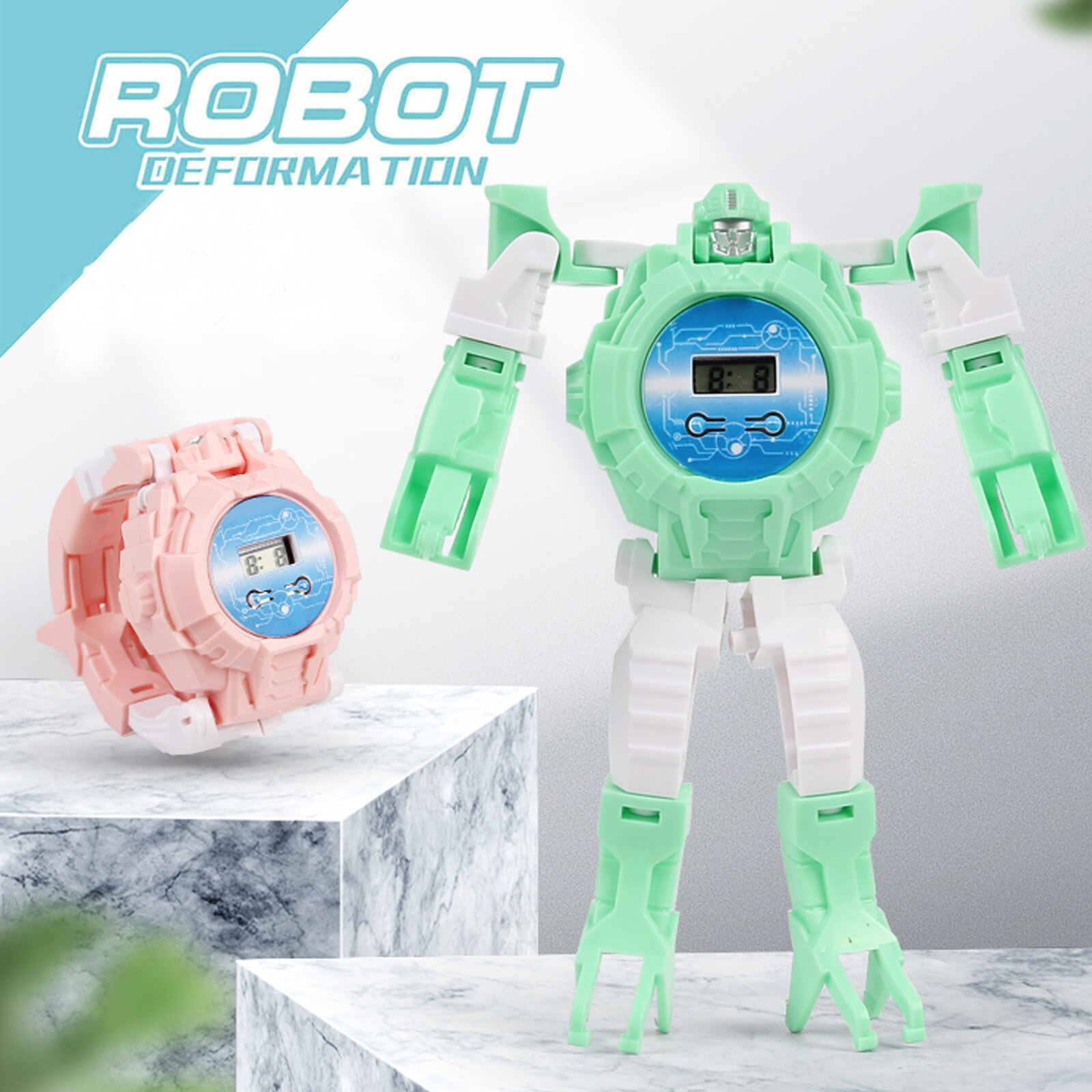 Deformazione elettronica guarda bambini trasformazione manuale creativa Robot giocattoli casa genitore-figlio giocattoli educativi interattivi