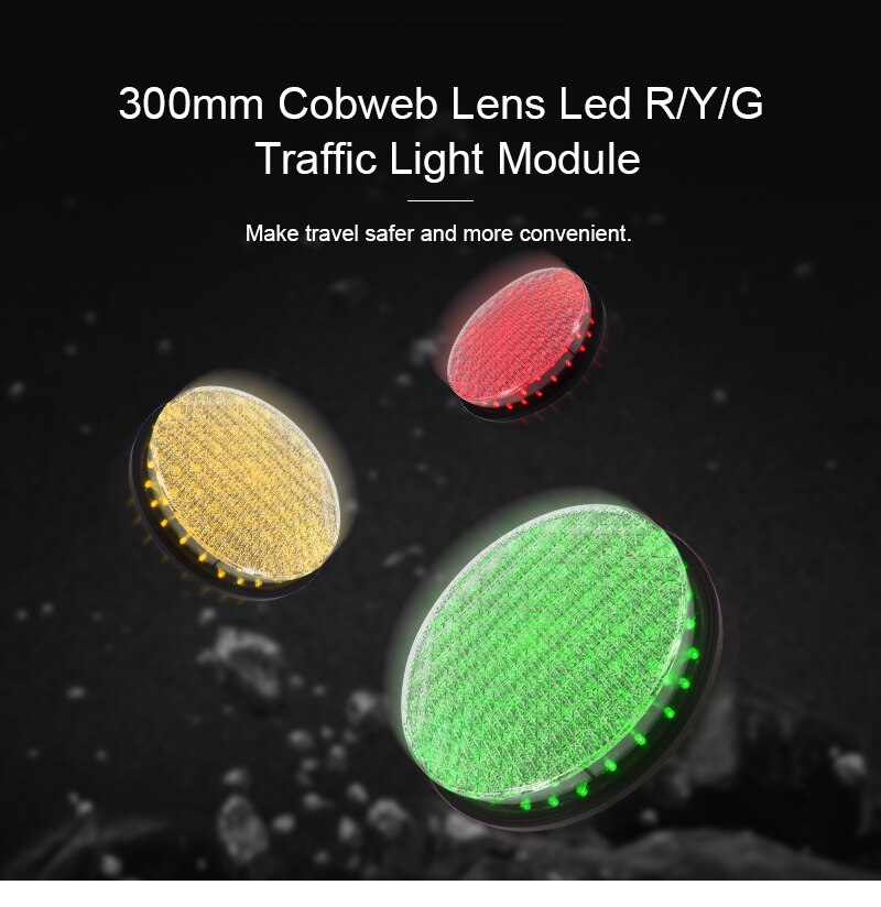 12inch Led Module For Traffic Light Signal With Red Amber Green Color
