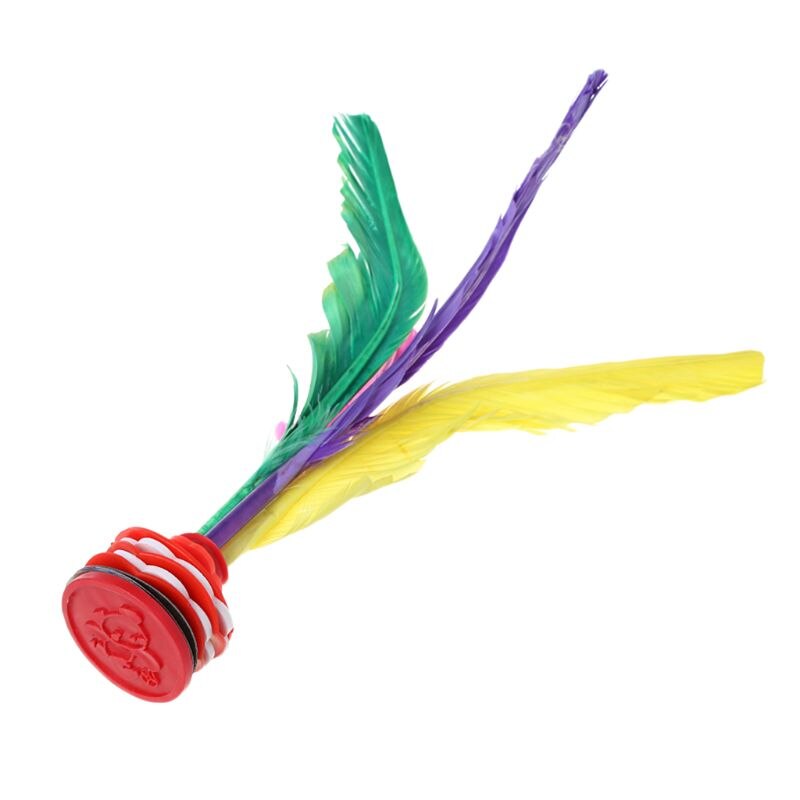 Volant de sport Jianzi chinois, plume colorée, jouet de sport, jeu, pied, coups de pied