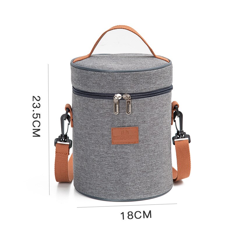Korean Version of Portable Insulation Bag Work Meal Bolsa Aluminum Foil Thickened Lunch Lunch Bag Fresh-keeping Picnic Sac A Dos: D