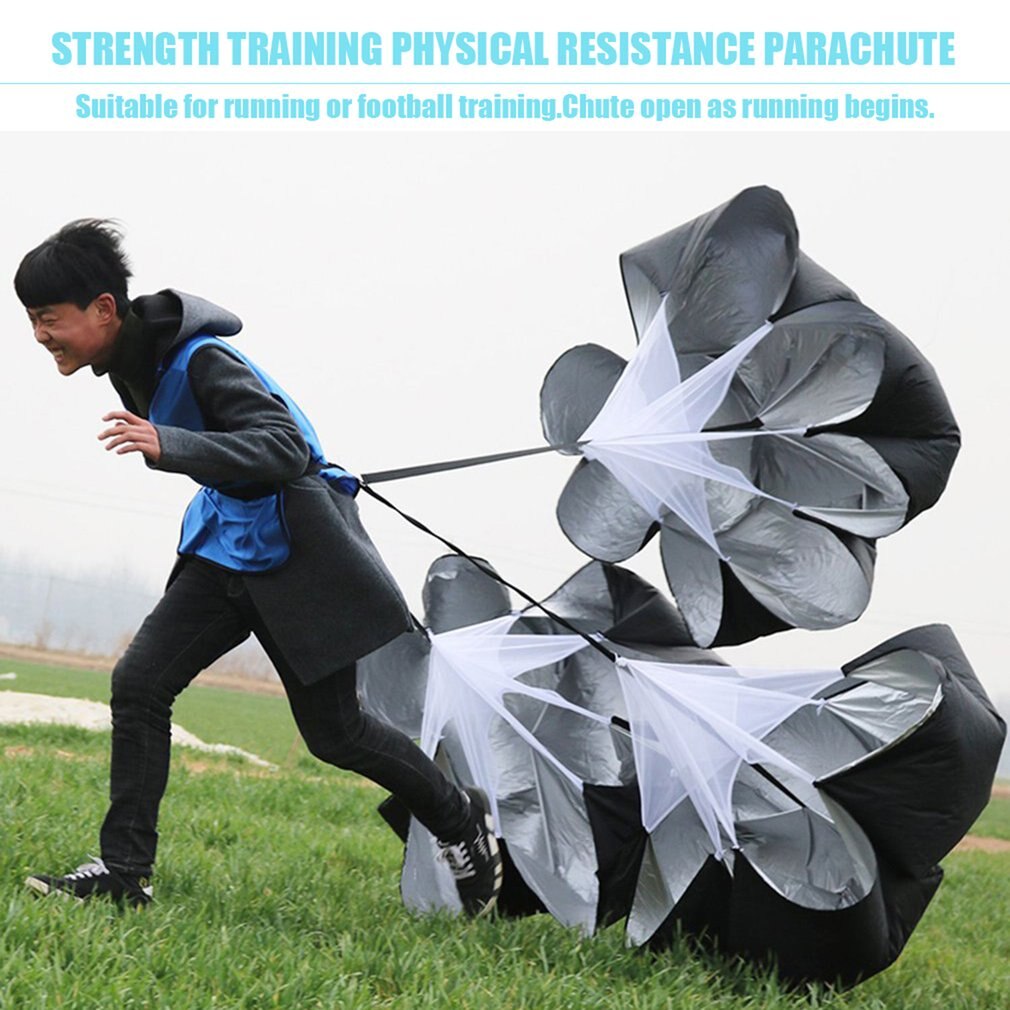 Speed Resistance Training Parachute Running Chute Voetbal Sport Oefening Explosieve Kracht Training Power Tool Verstelbare