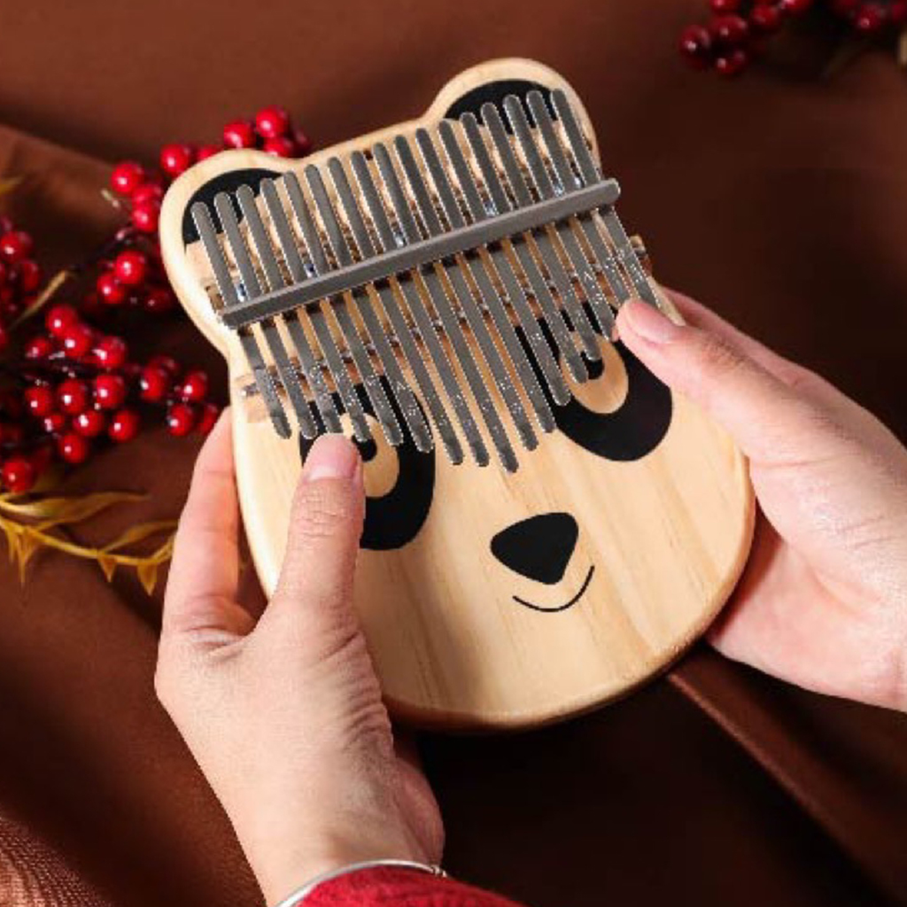 Piano de pulgar Kalimba con forma de Animal de dibujos animados, 17 teclas, Piano de dedo Mbira portátil, para niños y adultos principiantes