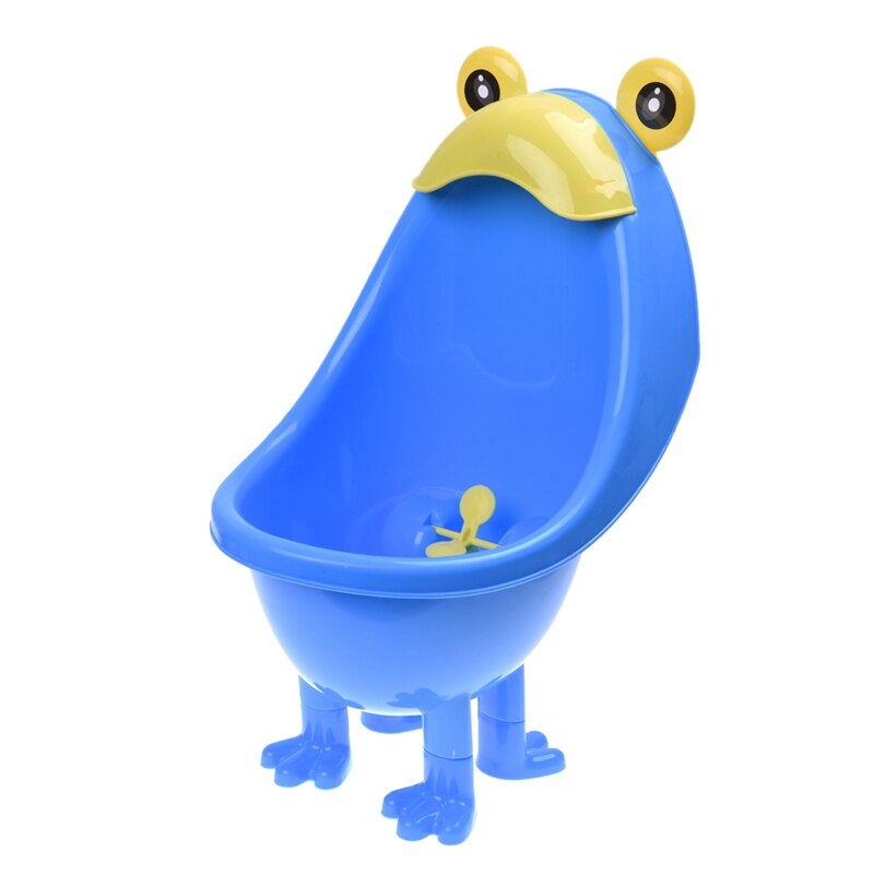 Hthl-baby boys urinal pottetræningsstativ lodret urinal rille med sjovt sigtemål (blå): Default Title