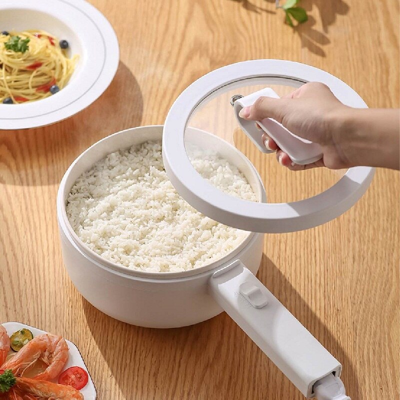 Poêle à frire électrique intégrée, 220V, multifonction, cuiseur vapeur, pour petit déjeuner, l