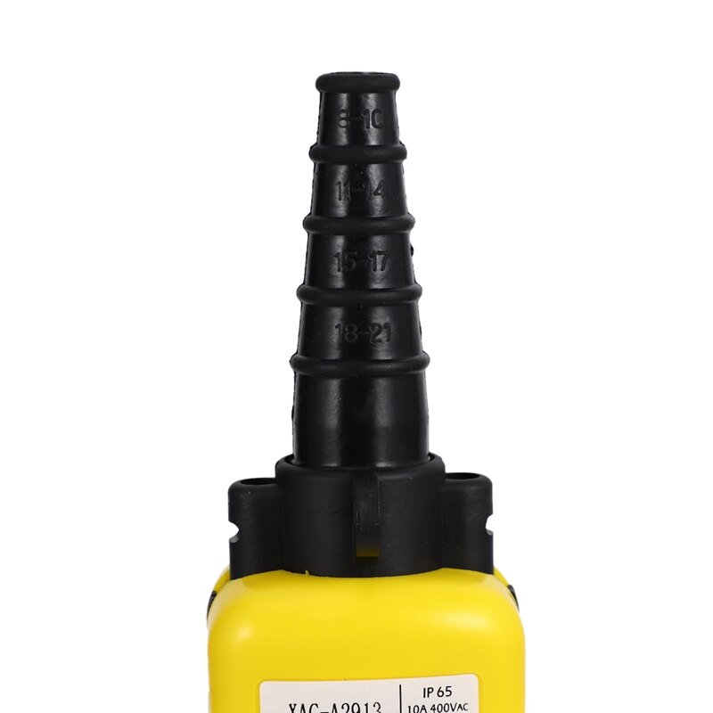 Lift Control Pendant XAC-A2913 Waterproof Handheld Pushbutton Switch with Electric Hoist Handle, 2 Buttons with Two Speed ​​and