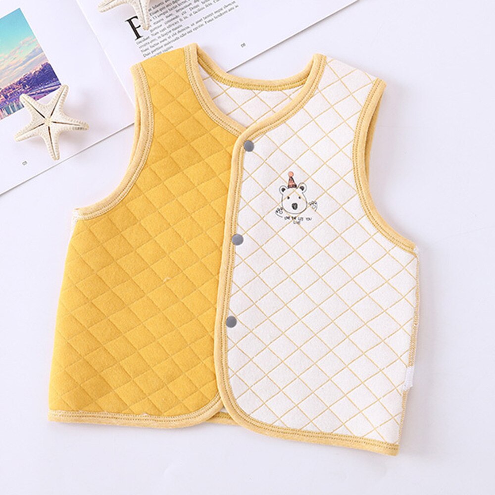 Karikatur Baby Weste Baumwolle Frühling Herbst Winter Säuglings Kleidung unisex Junge Mädchen Oberbekleidung Weste: 5 / 6-12M