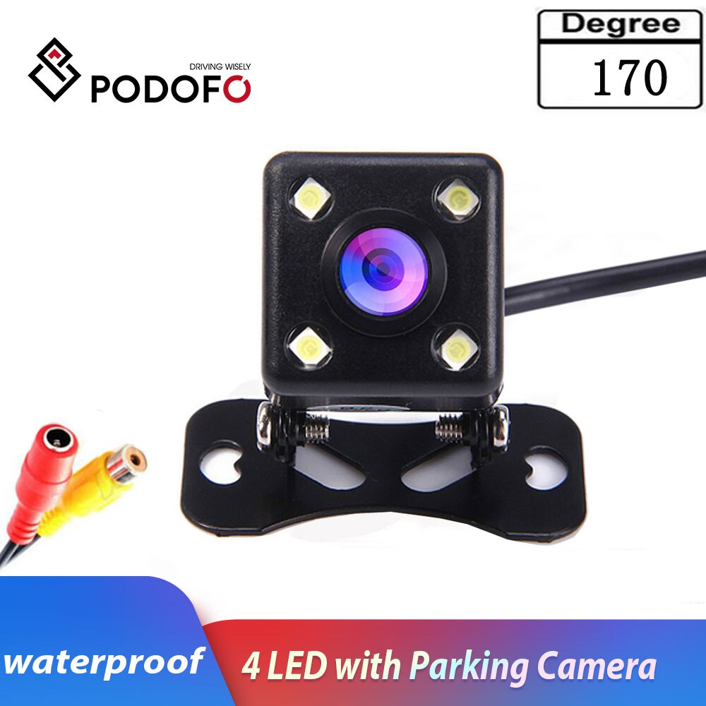 Podofo – caméra de recul CCD HD pour voiture, moniteur arrière, aide au stationnement, caméra universelle, vue avant et arrière, étanche