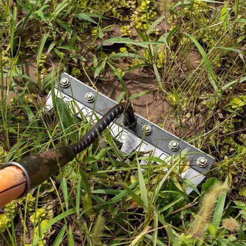 Garden Weeding Tool Multi-purpose Removable Spike Rake Tilling Tool Hoe Agricultural Household Weeding Rake Farm Tool No Handle