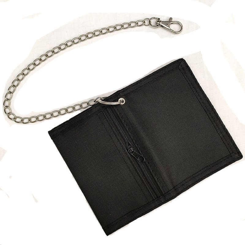 Schlüssel anhänger Brieftasche für männliche Männer Frauen junge Neuheit Geld Tasche Anti-Diebstahl-Kette Geldbörse Reiß verschluss Ich würde-Karten Halfter Tasche freundlicher: Himmel Blau