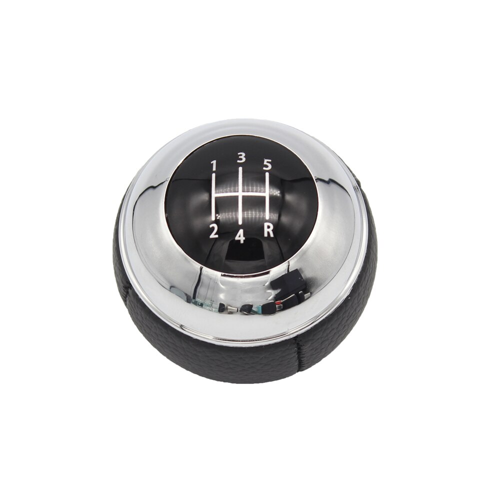 1Pc 5 Manuel À 6 Vitesses Pommeau de vitesse Pour Mini R50 One D R52 R53 Cooper S 3 Portes 2001 Cuir Levier de Handball de Changement De Vitesse Tête: 5 Speed