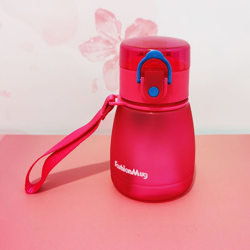 Baby Delicate Sippy Cup met Handvat Zachte Tuit Baby Kids Leren Drinkwater Melk Vruchtensap Cup Kids Training Kopjes: 320ml S Rose Strap